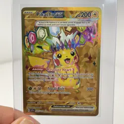 Pikachu EX #247/191 English Pokemon Sv08 Surging Sparks Hyper Rare Gold NM - Image 2