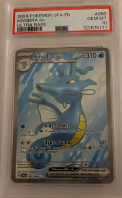 Pokemon TCG: PSA 10 Kingdra EX 080/064 Shrouded Fable - Gem Mint - Image 1