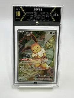 2025 Pokemon Eevee Prismatic Evolutions Holo Promo #173 - RCG 10 - Very Nice! - Image 1
