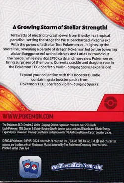 Pokemon TCG Scarlet And Violet Surging Sparks Booster Bundle New and Sealed - Image 3