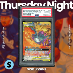 2019 POKEMON SM HIDDEN FATES #44/68 MOLTRES ZAPDOS ARTICUNO GX TAG TEAM PSA 10 - Image 1