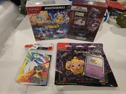 Pokemon TCG Sealed Lot - Surging Sparks, Paldean Fates, Mystery Gems, Mega Evolu - Image 1