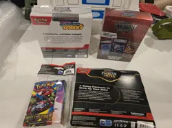 Pokemon TCG Sealed Lot - Surging Sparks, Paldean Fates, Mystery Gems, Mega Evolu - Image 2