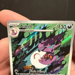 Pokemon TCG Arbok 176/162 Temporal Forces Illustration Rare - Image 3