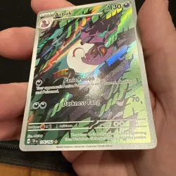 Pokemon TCG Arbok 176/162 Temporal Forces Illustration Rare - Image 5