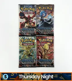 POKEMON TCG XY STEAM SIEGE SEALED BOOSTER PACKS FULL ART SET (4 PACKS) - Image 1