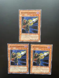 Yugioh Gravekeeper's Spear Soldier DR1-EN010 Unlimited Edition Common HP X3 - Image 1