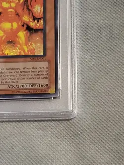 Yugioh Infernal Flame Emperor SD3-EN001 1st Edition Ultra Rare PSA 8 2005 - Image 4