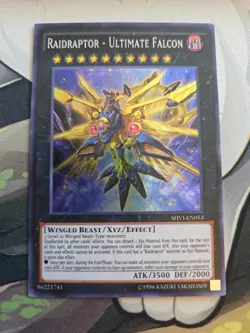 Yugioh! Raidraptor-Ultimate Falcon - Unlimited Ed Super Rare - SHVI-EN053 - MP - Image 1