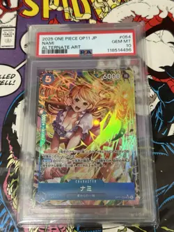 One Piece 2025 Nami Alternate Art #OP11-054 PSA 10 JP US SELLER - Image 1