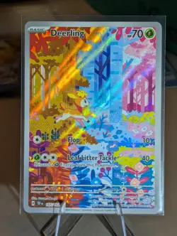 Pokemon Card Deerling 165/162 Temporal Forces Illustration Rare Holo NM - Image 1