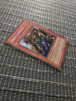 Old School 1996 YuGiOh Secret Rare Holofoil Card Gate Guardian MRD-000 - Image 3