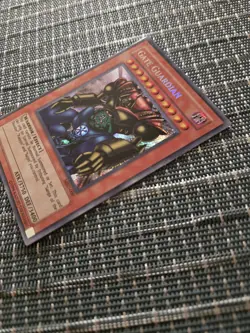 Old School 1996 YuGiOh Secret Rare Holofoil Card Gate Guardian MRD-000 - Image 4