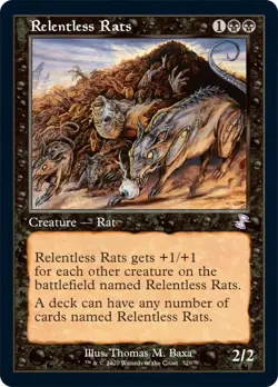 Relentless Rats Time Spiral Remastered PLD Black Special MAGIC MTG CARD ABUGames - Image 1