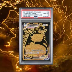 Pikachu VMAX PSA 10 Pokemon Card UR 279/184 s8b VMAX Climax Japanese Gold 2021 - Image 1