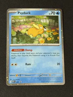Psyduck (007) Pokemon ME01: Mega Evolution Promo Card Cosmos Holo - Image 1