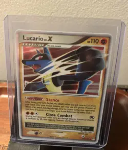 Pokemon TCG Lucario LV.X Holofoil Card Mysterious Treasures 122/123 - Image 2