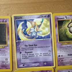 Jirachi 021 & Unown Pokemon Cards - 8 Total - Image 2