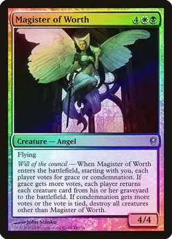 Magister of Worth FOIL Conspiracy PLD White Black Rare MAGIC CARD ABUGames - Image 1