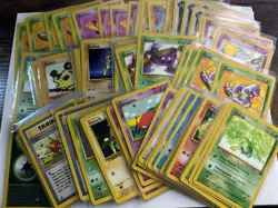 91 Card Pokemon TCG Lot! Team Rocket Unlimited Series, Vintage 2000 WOTC, LP/NM - Image 1