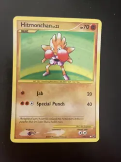 Hitmonchan 129/127 Platinum Secret Rare Holo Pokemon TCG Card 2009 - Image 1