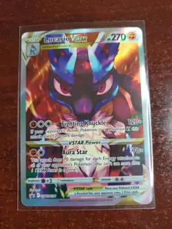 Pokemon TCG Lucario VSTAR Black Star Promo SWSH291 Holo Card NM - Image 1