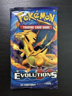 XY Evolutions - Pokemon TCG 10 Card Booster Pack - SEALED - M Charizard Y Art - Image 2