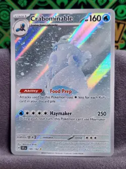 Crabominable 149/142 Stellar Crown Pokemon Card Illustration Rare Near Mint - Image 1