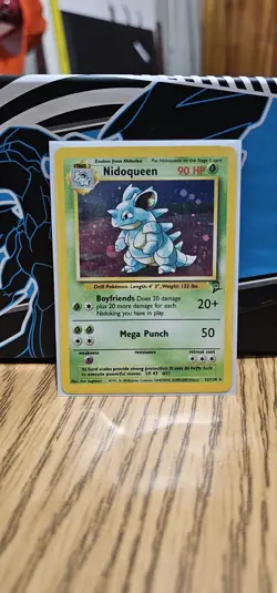 Pokemon Nidoqueen TCG Base Set 2 Holo Rare Card 12/130 LP/MP Condition - Image 1