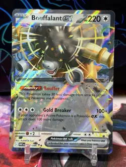 Pokemon TCG WHITE FLARE 2 Card Lot - Ferroseed 148 + Bouffalant ex 077 - Image 3