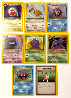 Pokemon TCG Vintage Set Card Lot (8) Base Set ,Jungle, Gym Heroes, Team Rocket - Image 1
