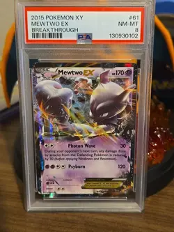 Pokemon Mewtwo EX TCG Ultra Rare Holo Card 61/162 XY Breakthrough - Image 1