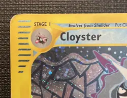 Pokemon TCG Cloyster Expedition Base Set Holo Rare Card 8/165 MP Condition - Image 3