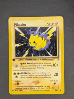 Lot Of 3 Vintage Pokemon Cards - 4 Neo Genesis 1st Ed Non Holo - Image 1