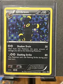Pokemon TCG Umbreon Black White Holo Card BW93 Black Star Promo MP - Image 1