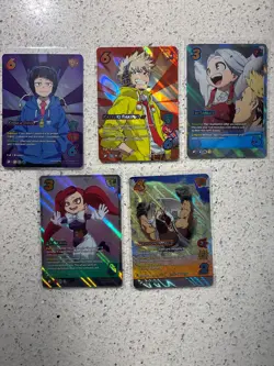 Universus Ryukyu Cards Lot (5) Jet Burn - My Hero Acdemia Foil Full Art - Image 1