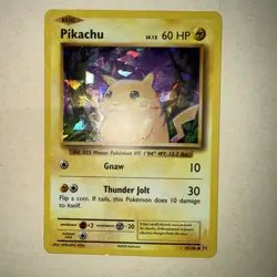 Pikachu Basic Pokemon card 35/108 LV 12 60HP - Holographic- Good condition. - Image 1