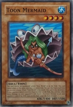 TOON MERMAID SDP-023 UNLIMITED Edition YuGiOh TCG Card - Image 1
