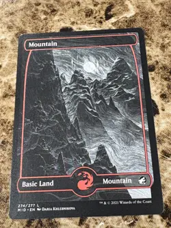 MOUNTAIN #274 Magic MTG Innistrad Midnight Hunt Full Art - Image 1