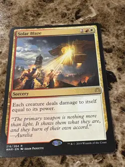 SOLAR BLAZE Magic MTG War of the Spark - Image 1