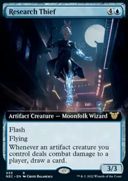 MTG Research Thief (53/191) Kamigawa Neon Dynasty Commander NM - Image 1