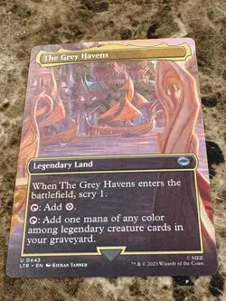 THE GREY HAVENS Magic MTG Lord of the Rings LOTR Borderless - Image 1