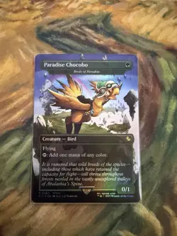 Paradise Chocobo - Birds of Paradise (Borderless) Foil MTG Final Fantasy - NM - Image 1