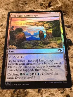 TRANQUIL LANDSCAPE Magic MTG Modern Horizons 3 Foil - Image 1