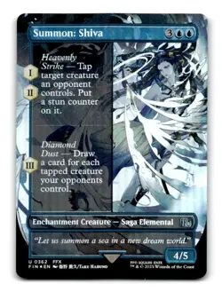 Summon: Shiva (Borderless) U FINAL FANTASY 362 NM - Image 1