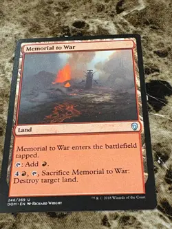 MEMORIAL TO WAR Magic MTG Dominaria - Image 1