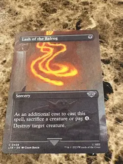 LASH OF THE BALROG Magic MTG Lord of the Rings LOTR Borderless - Image 1
