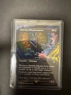 Spitting Dilophosaurus (Borderless) Universes Beyond: Jurassic World Regular - Image 1