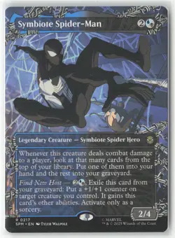 Symbiote Spider-Man (Borderless) R Marvel's Spider-Man 217 NM Non-Foil - Image 1