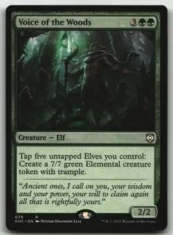 Voice of the Woods R Commander: Kaldheim 78 LP - Image 1